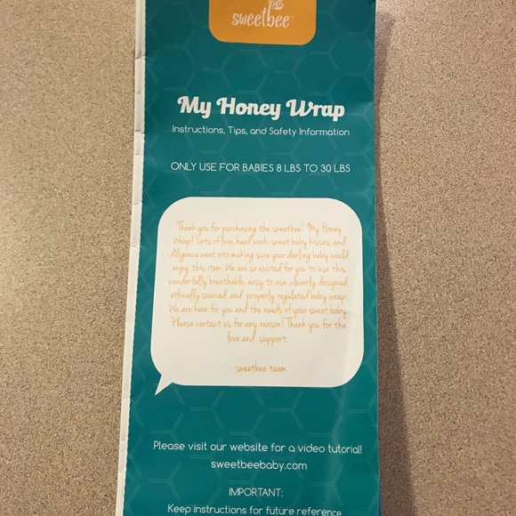 sweet bee my honey wrap